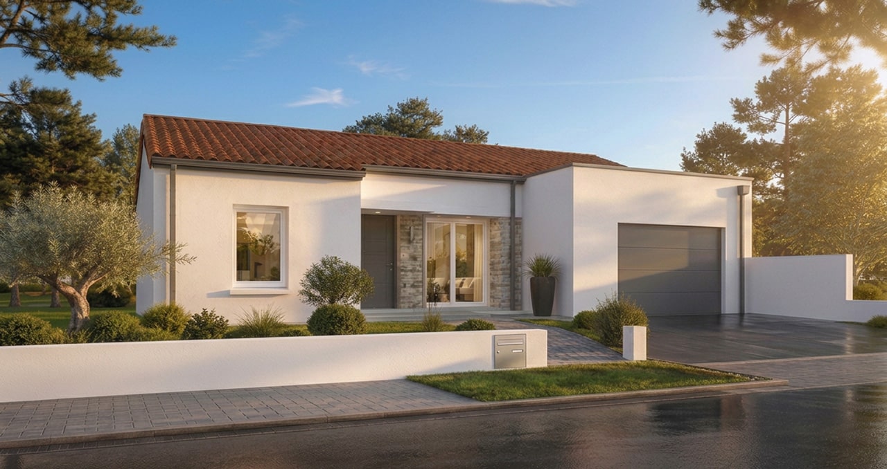 Maison neuve Modèle Premium 11 - 2 chambres - 67 m² - avec avancée toit plat