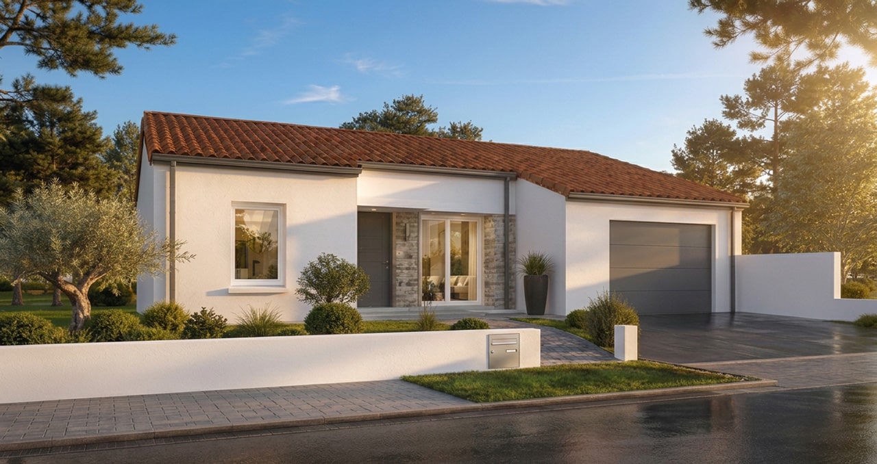 Maison neuve Modèle Premium 11 - 2 chambres - 67 m² - tuiles
