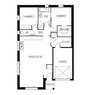 Plan intérieur du modèle Sitiha