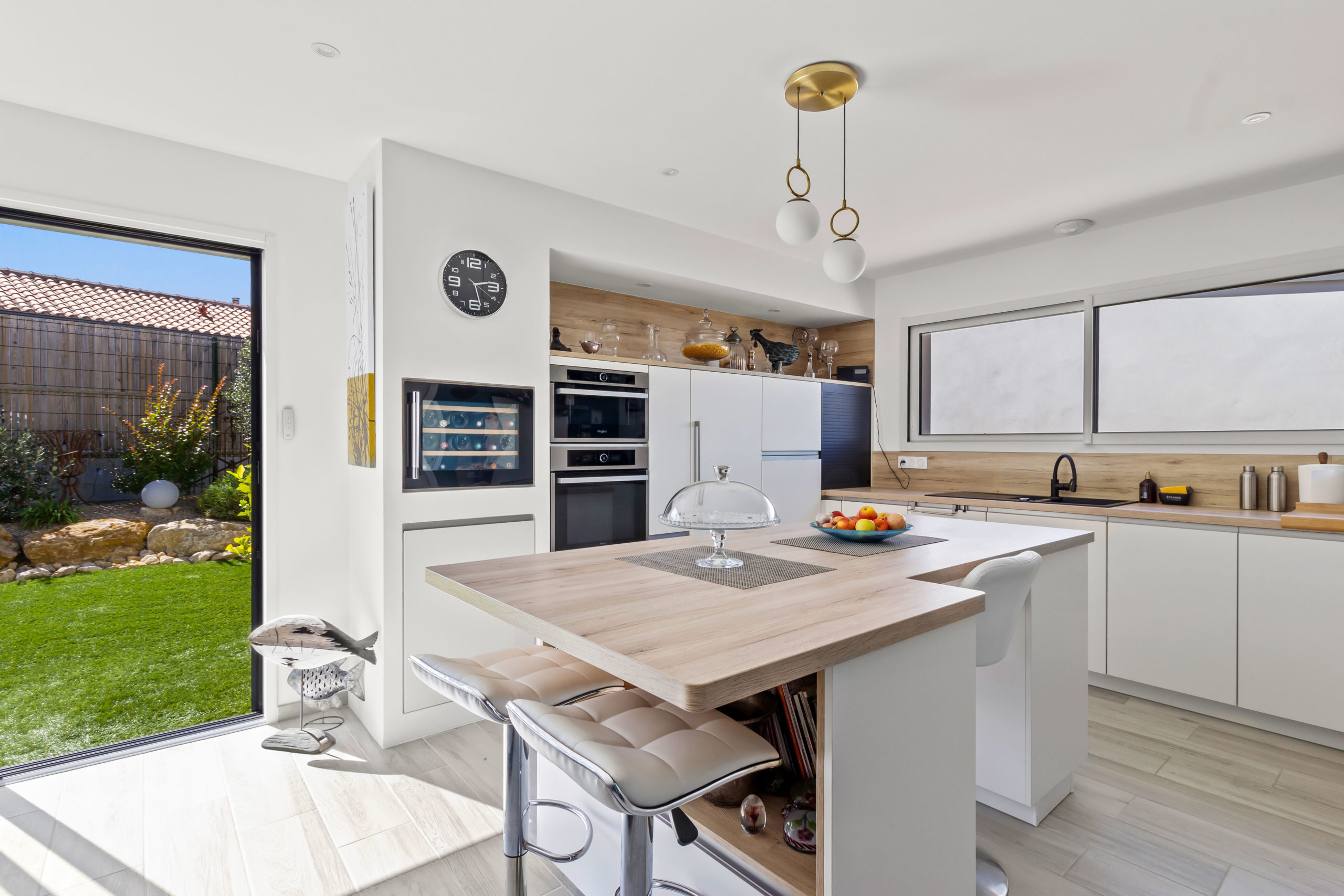 cuisine moderne et clair pour cette belle maison construite à Saint Jean de Monts