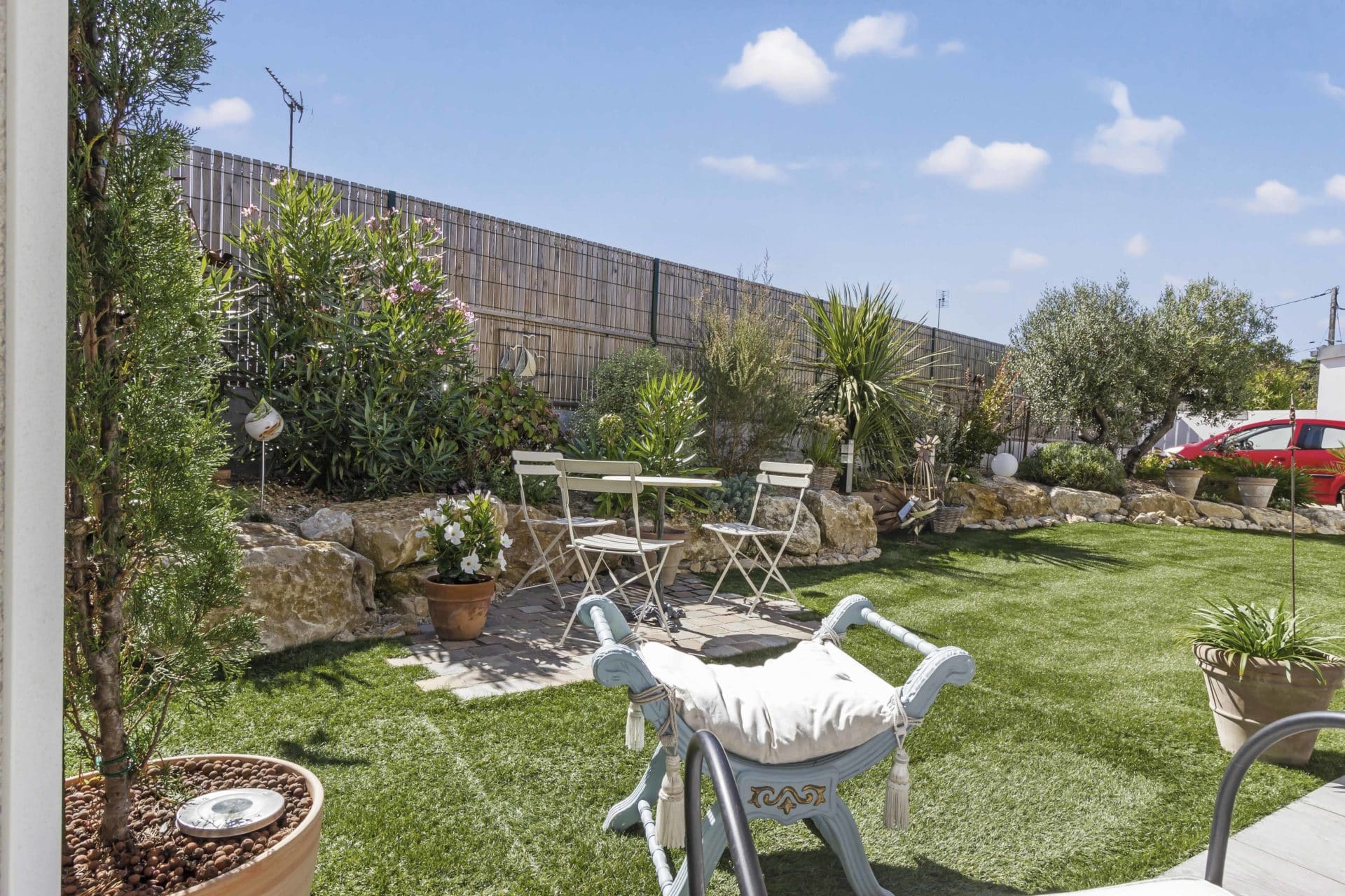 Jardin agréable paysagé maison neuve constructeur maison saint jean de monts