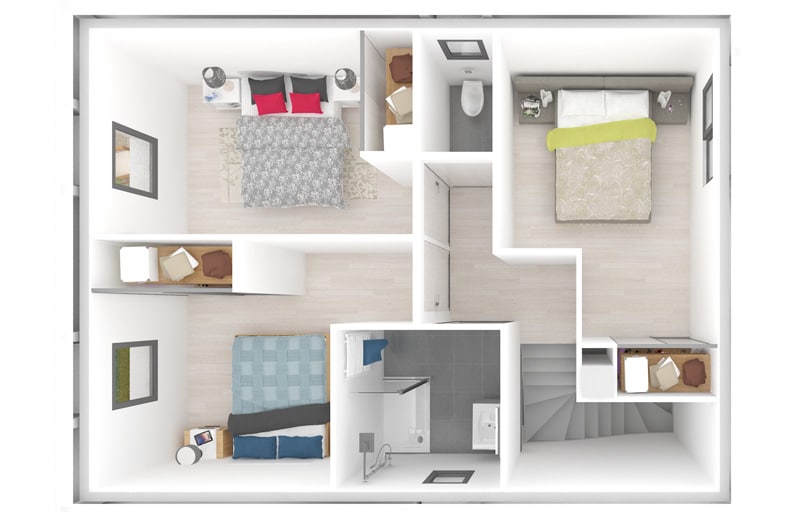 Maison évolutive STELLA conçue pour extensions NÉVOLÉA avec ajout de chambres, bureau ou garage