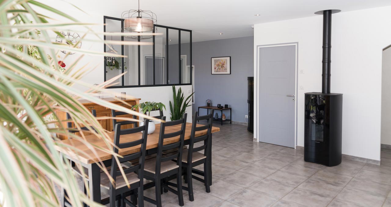 Salle à manger maison neuve sur mesure à Sainte-Flaive-des-Loups, 3 chambres, Vendée