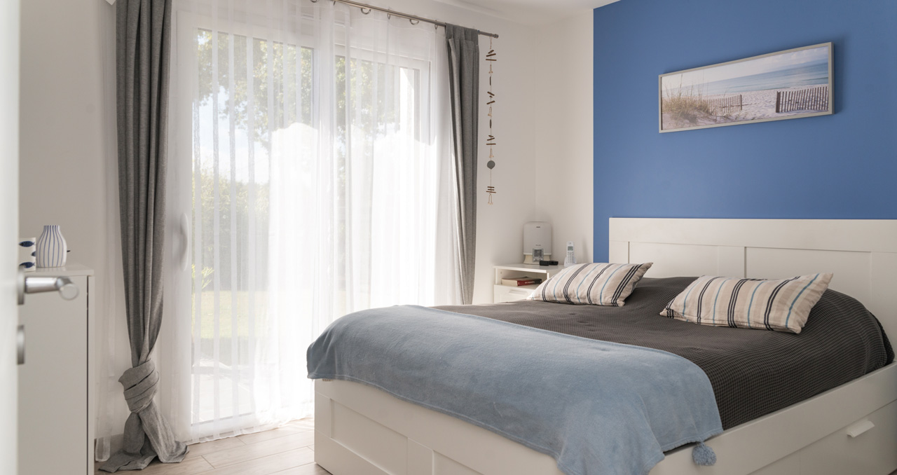 Chambre parentale d'une maison sur mesure à Sainte-Flaive-des-Loups, 3 chambres, Vendée