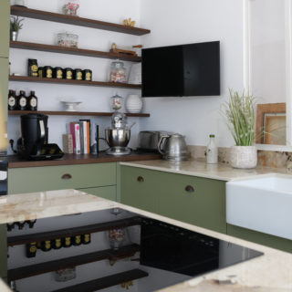 Cuisine au style authentique dans une maison en construction aux Sables-d’Olonne, Vendée